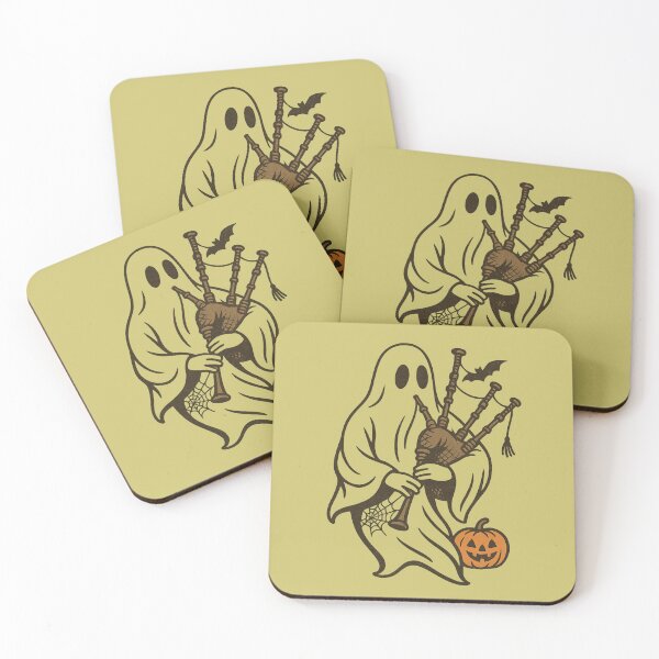 Item preview, Ghost Bagpiper  Halloween Musician Design designed and sold by Meandmyshop.