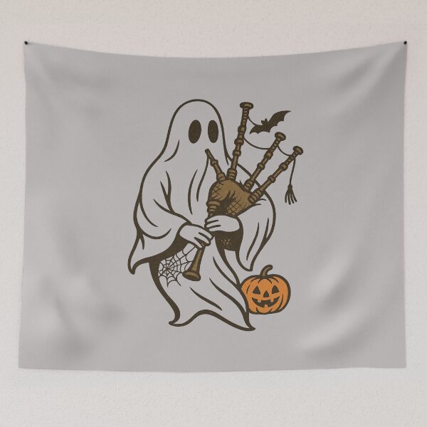 Item preview, Ghost Bagpiper  Halloween Musician Design designed and sold by Meandmyshop.