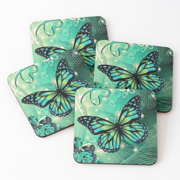Item preview, Shiny green butterfly love designed and sold by NexusArts.