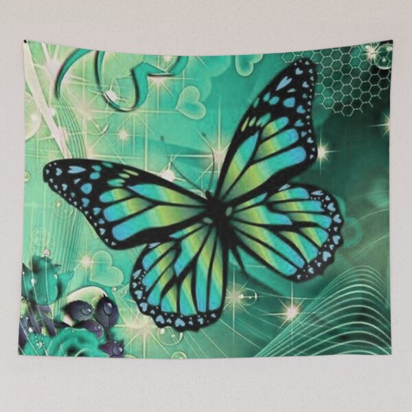 Item preview, Shiny green butterfly love designed and sold by NexusArts.
