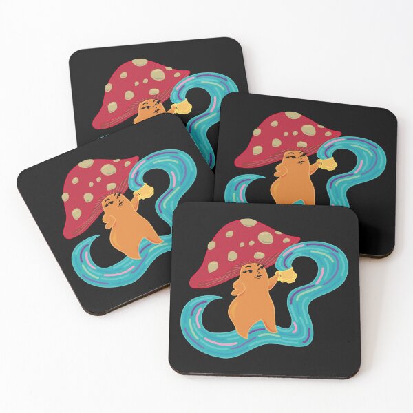 Item preview, Mushroom having some tea designed and sold by carmemtiyoko.