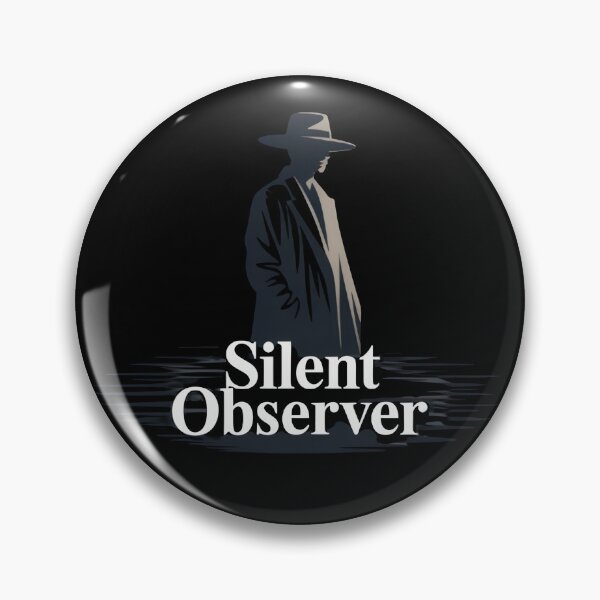 Item preview, Silent Observer Dark Minimalist Design for Aesthetic Souls designed and sold by Avenius Graphics.