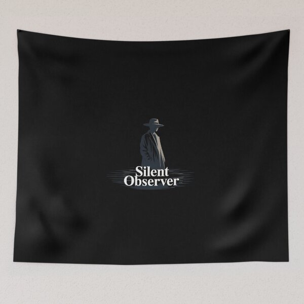 Item preview, Silent Observer Dark Minimalist Design for Aesthetic Souls designed and sold by Avenius Graphics.