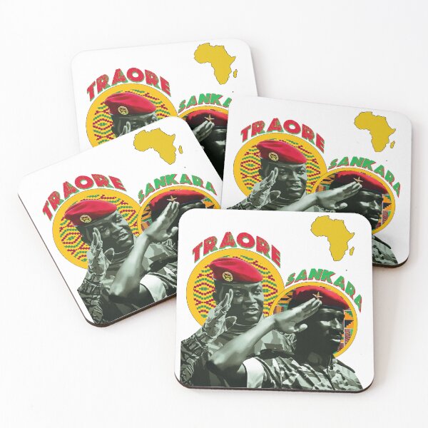 Item preview, Ibrahim Traore and Thomas Sankara - Pan-African Burkina Faso Revolutionary leaders designed and sold by Youngkev-arts.