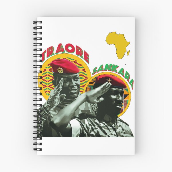 Item preview, Ibrahim Traore and Thomas Sankara - Pan-African Burkina Faso Revolutionary leaders designed and sold by Youngkev-arts.