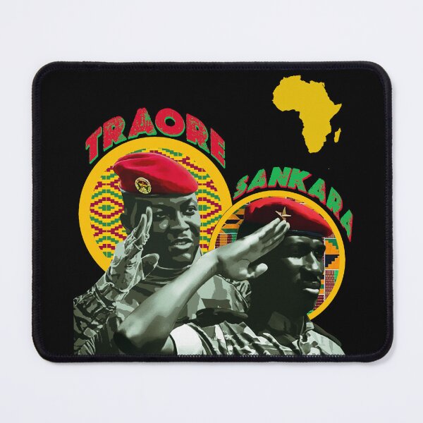 Item preview, Ibrahim Traore and Thomas Sankara - Pan-African Burkina Faso Revolutionary leaders designed and sold by Youngkev-arts.