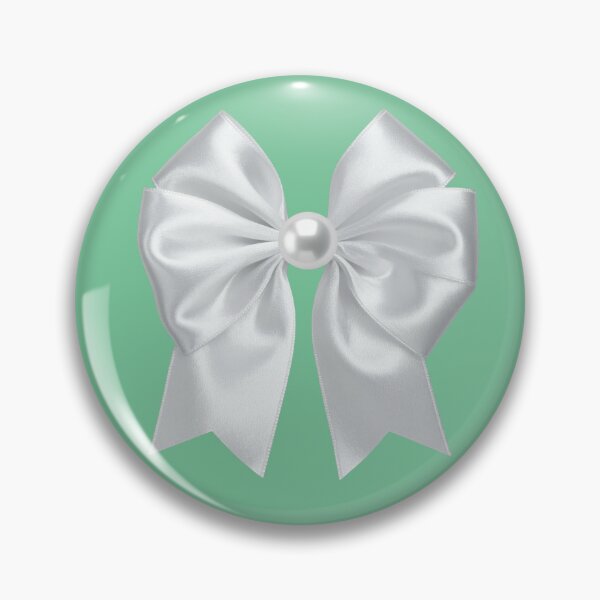 Item preview, White bow with a pearl flatback designed and sold by NadiiArt.