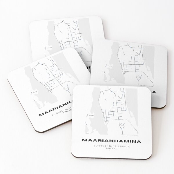 Item preview, Maarianhamina / Mariehamn Finland Map | Åland Islands Minimalist Poster designed and sold by RM-Journey.