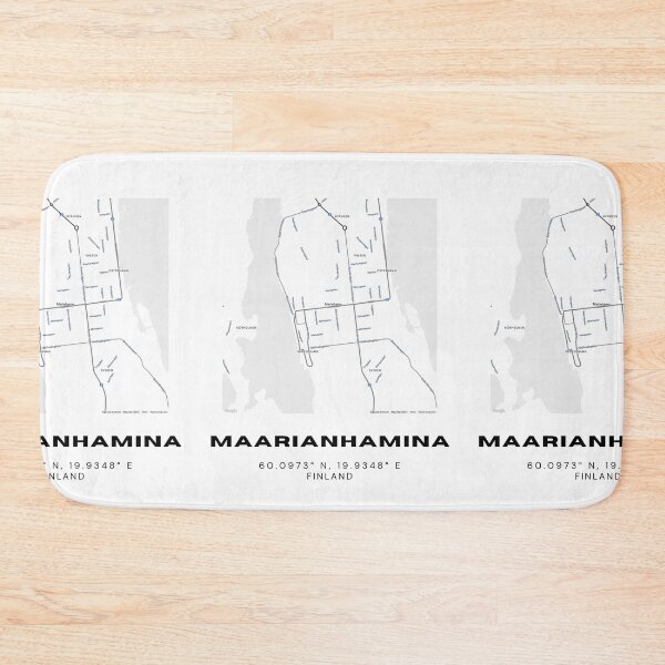 Item preview, Maarianhamina / Mariehamn Finland Map | Åland Islands Minimalist Poster designed and sold by RM-Journey.