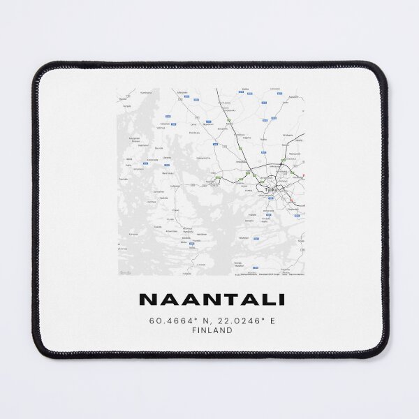 Item preview, Naantali Finland Map | Minimalist Coastal Nordic Art Print designed and sold by RM-Journey.