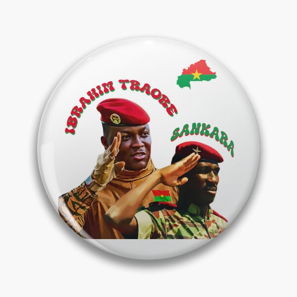 Item preview, Ibrahim Traore and Thomas Sankara - Pan-African Burkina Faso Revolutionary leaders designed and sold by Youngkev-arts.