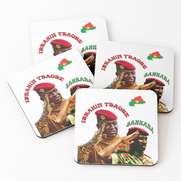 Item preview, Ibrahim Traore and Thomas Sankara - Pan-African Burkina Faso Revolutionary leaders designed and sold by Youngkev-arts.