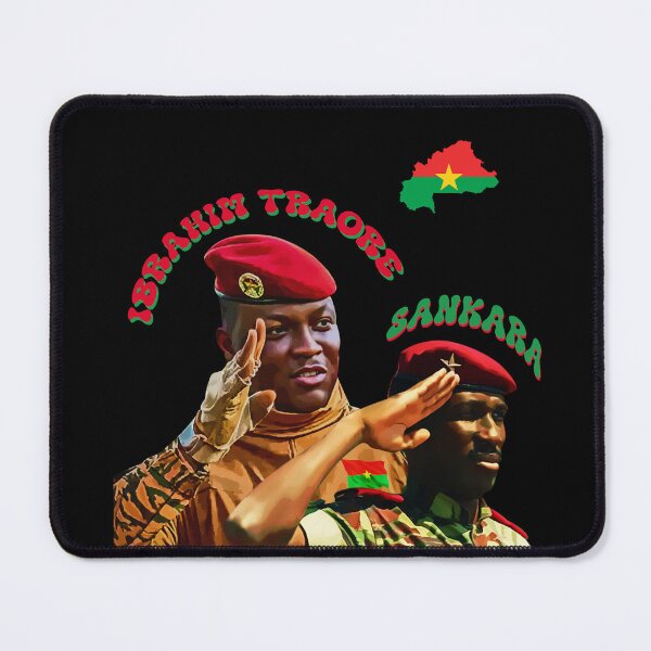 Item preview, Ibrahim Traore and Thomas Sankara - Pan-African Burkina Faso Revolutionary leaders designed and sold by Youngkev-arts.