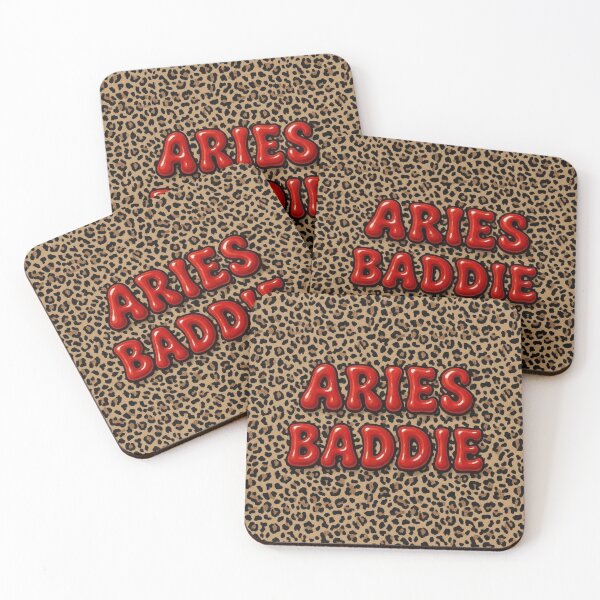 Item preview, Aries Baddie – Fierce Glossy Lipstick Letter Design on Cheetah Print designed and sold by Embrace Tall.
