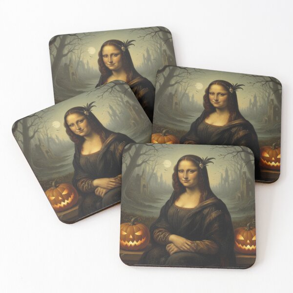 Item preview, Mona Lisa Halloween Night – Classic Renaissance Pumpkin Art designed and sold by marcoliyp.