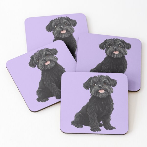 Item preview, Affenpinscher Dog Puppy Watercolor (purple) designed and sold by Magnolia Valley Art.