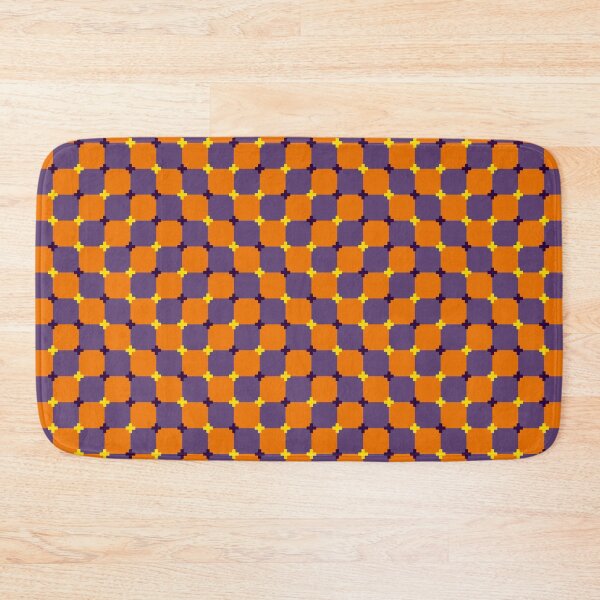 Item preview, Optical illusion pixel tile - purple and orange designed and sold by SNG12.
