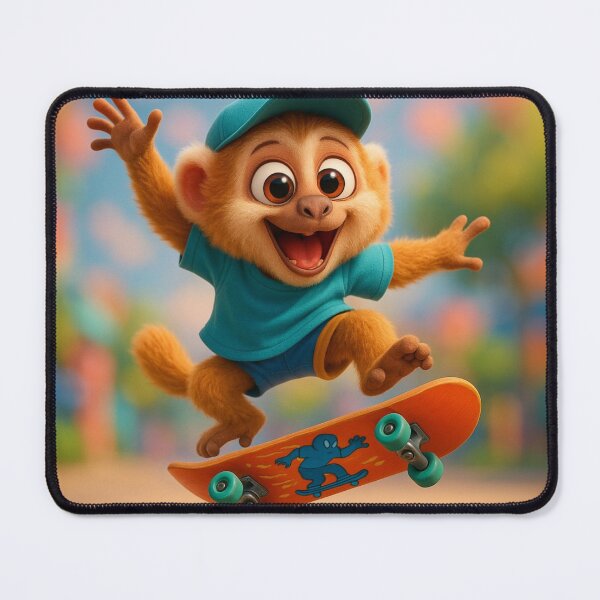 Item preview, Skater Gibbon Mammal designed and sold by Sillytoe.