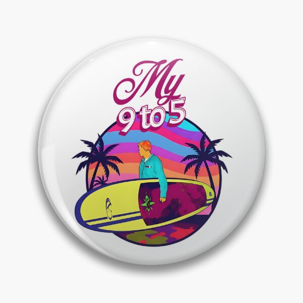 Item preview, My 9 to 5: Surfing designed and sold by Cool Monkey Designs.