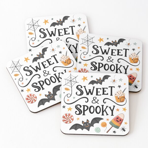 Item preview, Sweet & Spooky Halloween Quote | Cute Candy & Bat Design | Fun Halloween T-Shirt designed and sold by Kawaii Planet Studio.