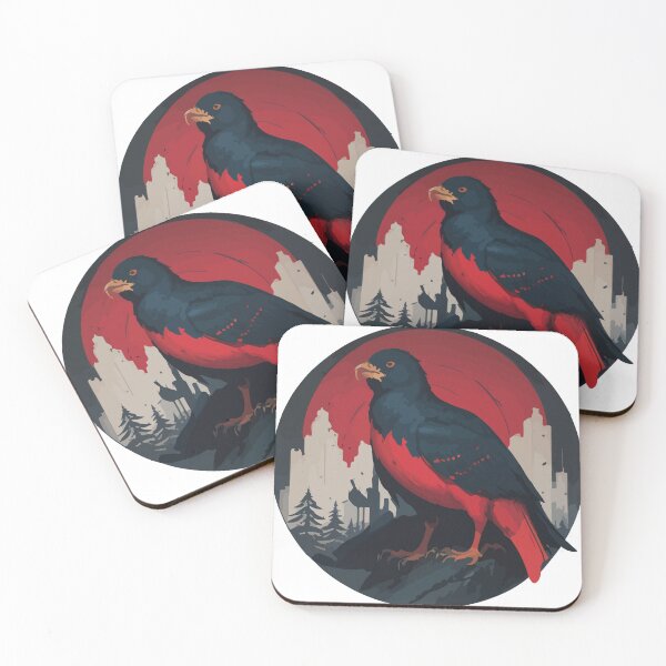 Item preview, Dark Hawk Against Red Moon designed and sold by josrosew.
