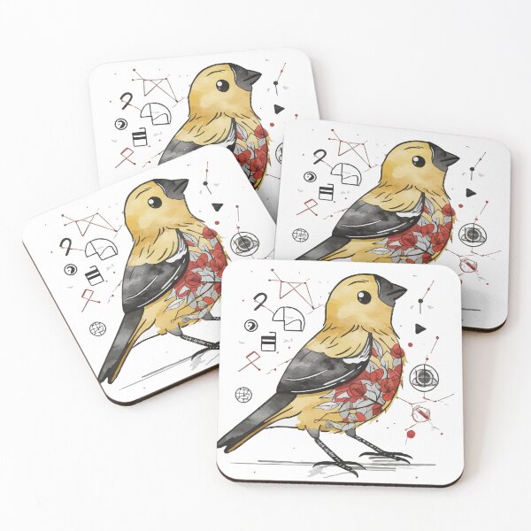 Item preview, Golden Songbird with Floral Chest designed and sold by josrosew.