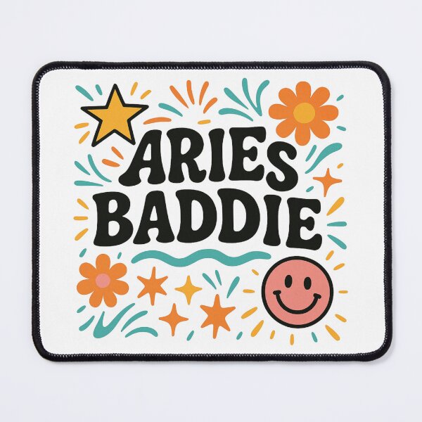 Item preview, Aries Baddie – Fun, Hype, and Carefree Zodiac Energy Design designed and sold by Embrace Tall.