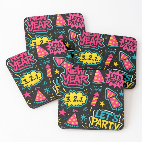 Item preview, Neon New Year Countdown, Fireworks & Party Vibes designed and sold by Project X Design.