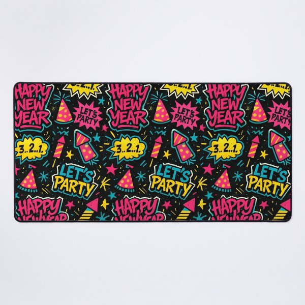 Item preview, Neon New Year Countdown, Fireworks & Party Vibes designed and sold by Project X Design.
