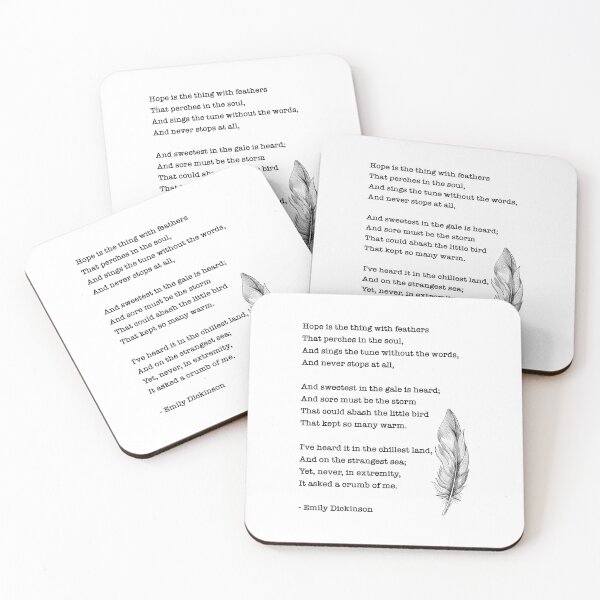 Item preview, Hope is the Thing With Feathers, Dickinson poem designed and sold by corbrand.