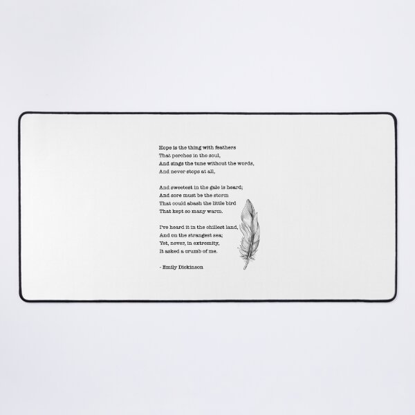 Item preview, Hope is the Thing With Feathers, Dickinson poem designed and sold by corbrand.