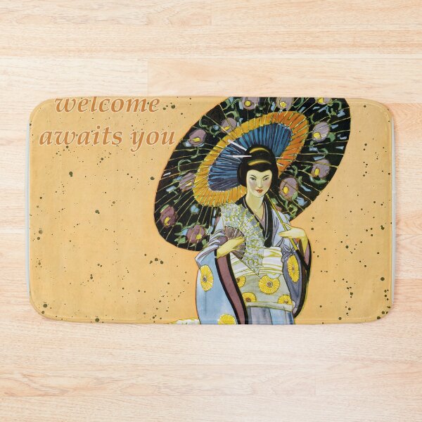 Item preview, Vintage Japanese Yukata Woman Travel Poster designed and sold by She was a  Dreamer....