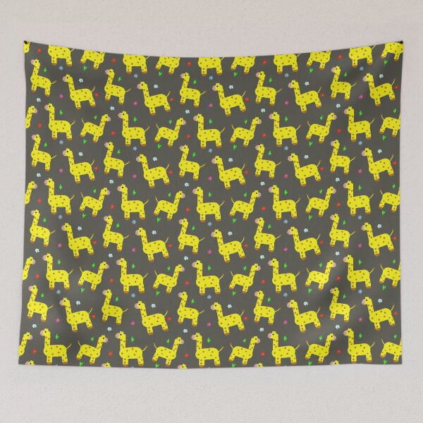 Item preview, Cute yellow giraffes seamless pattern  designed and sold by NadiiArt.