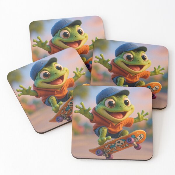 Item preview, Skater Green Frog designed and sold by Sillytoe.