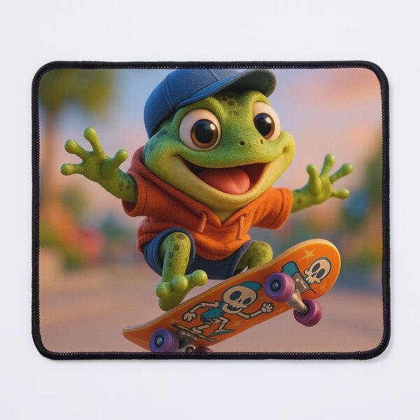 Item preview, Skater Green Frog designed and sold by Sillytoe.