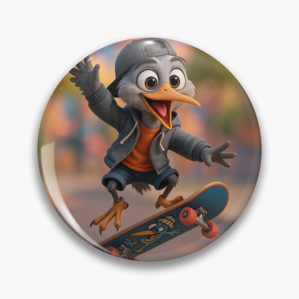 Item preview, Skater Grey Heron designed and sold by Sillytoe.