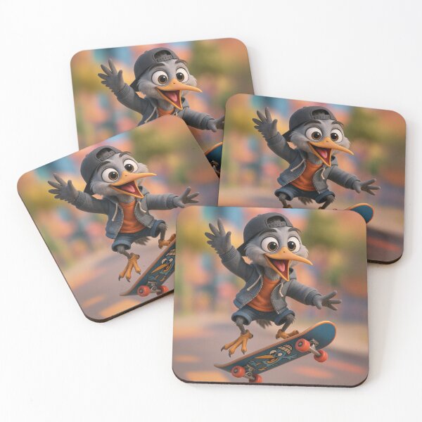 Item preview, Skater Grey Heron designed and sold by Sillytoe.