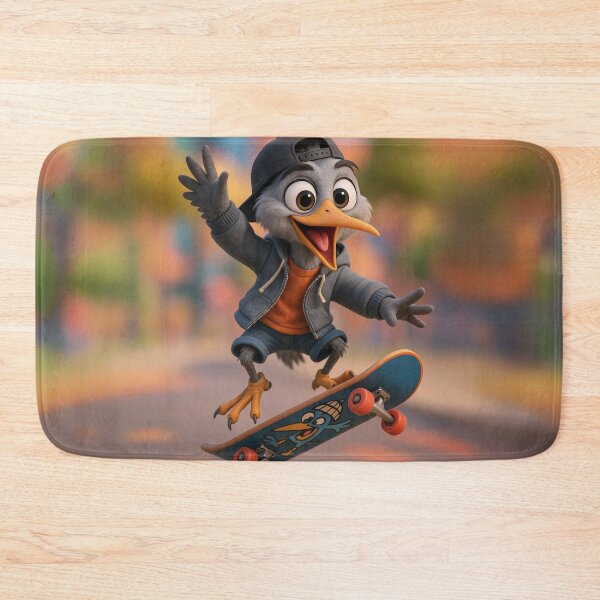 Item preview, Skater Grey Heron designed and sold by Sillytoe.