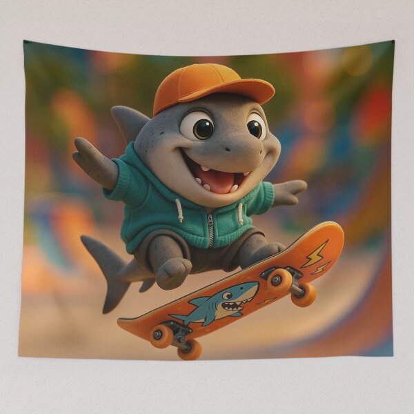 Item preview, Skater Grey Reef Shark designed and sold by Sillytoe.