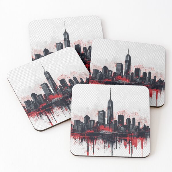 Item preview, Geometric Urban Lines - Abstract Skyline designed and sold by VIRALOOP.