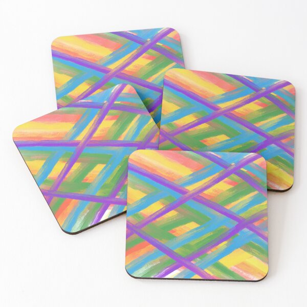 Item preview, Abstract Painterly Rainbow Brushstrokes designed and sold by RyanGDesign.