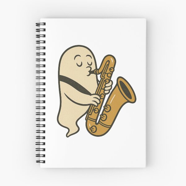 Item preview, Ghost Baritone Saxophonist – Retro 60s Jazz Squad designed and sold by Meandmyshop.