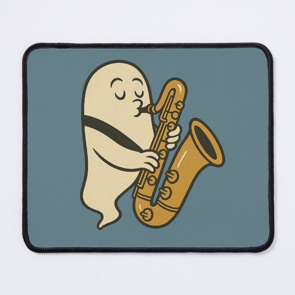 Item preview, Ghost Baritone Saxophonist – Retro 60s Jazz Squad designed and sold by Meandmyshop.