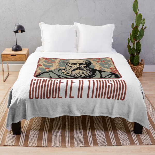 Item preview, "Know thyself" quote from Socrates' motto designed and sold by Filologica.