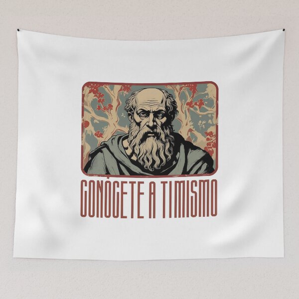 Item preview, "Know thyself" quote from Socrates' motto designed and sold by Filologica.