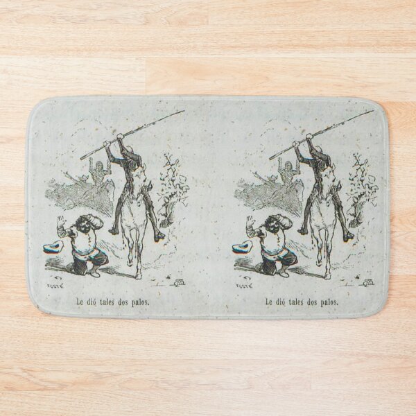 Item preview, "He gave him such two blows," quote from 'Don Quixote of La Mancha' by Miguel de Cervantes designed and sold by Filologica.