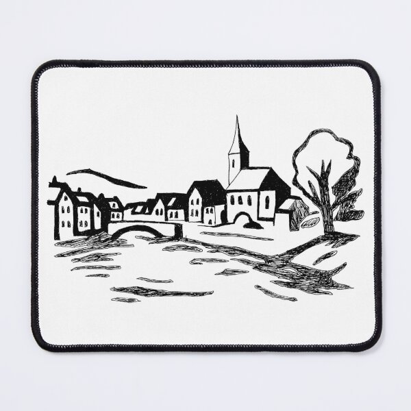 Item preview, River town designed and sold by Art Dila Studio.