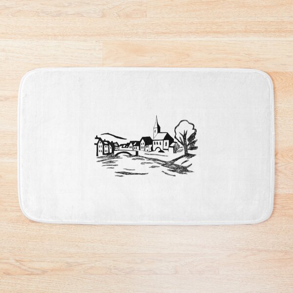 Item preview, River town designed and sold by Art Dila Studio.