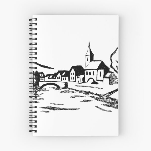 Item preview, River town designed and sold by Art Dila Studio.