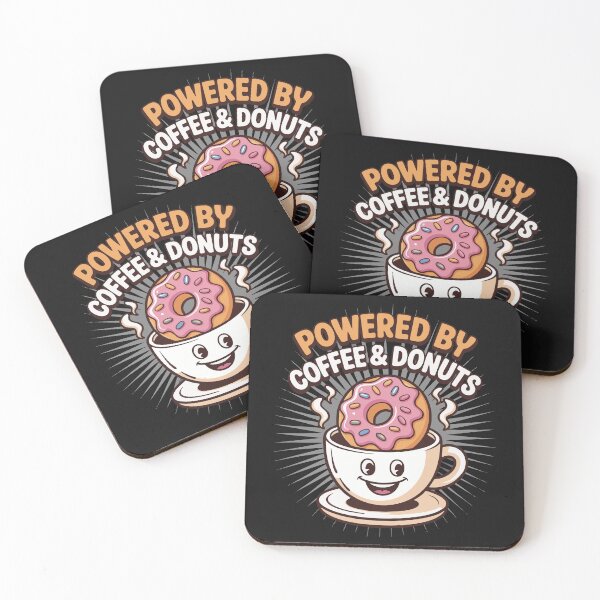 Item preview, Smiling Hot Mug Coffee and Donuts designed and sold by TeezTales.